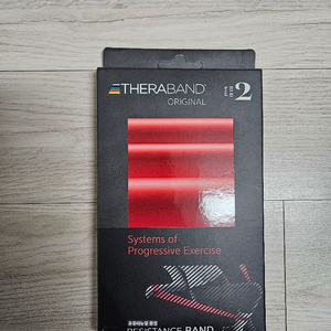 세라밴드 오리지널 2M 운동밴드 레드(2단계)입니다.