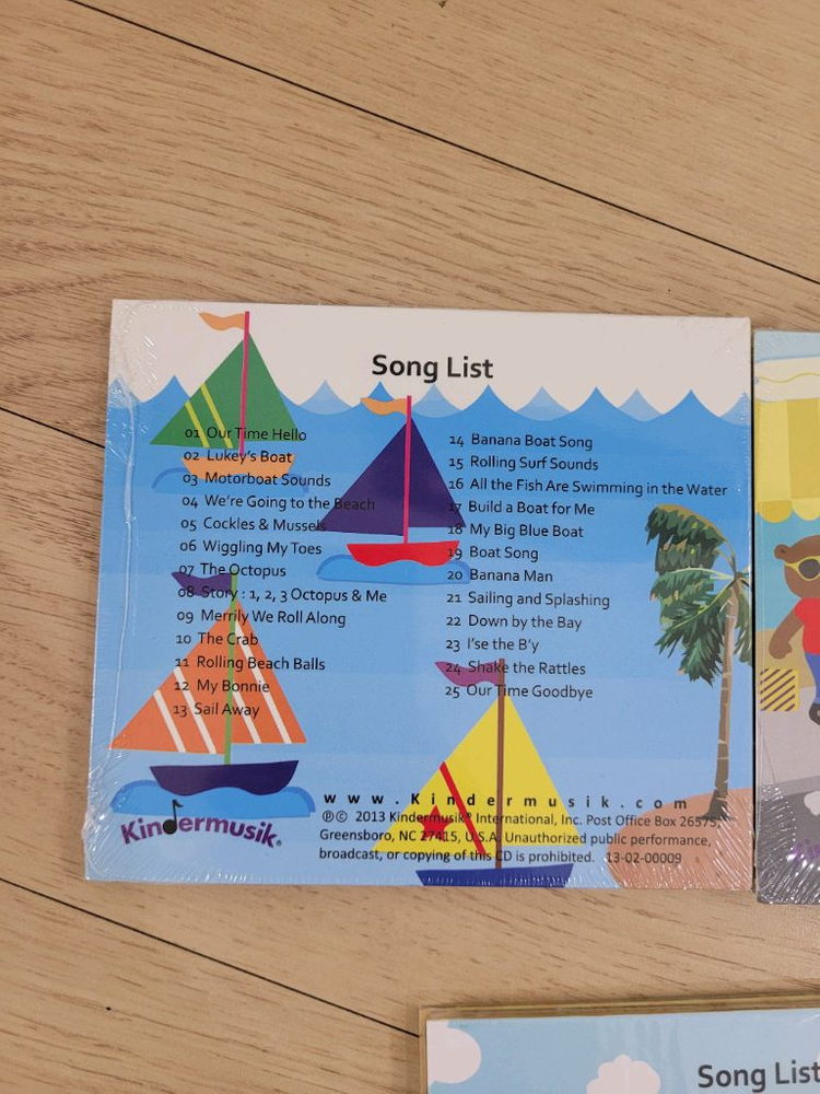 킨더뮤직 Wiggle & Grow 등 CD 6종(새상품)--3