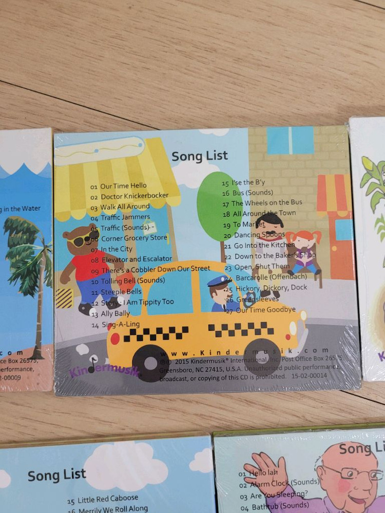 킨더뮤직 Wiggle & Grow 등 CD 6종(새상품)--4