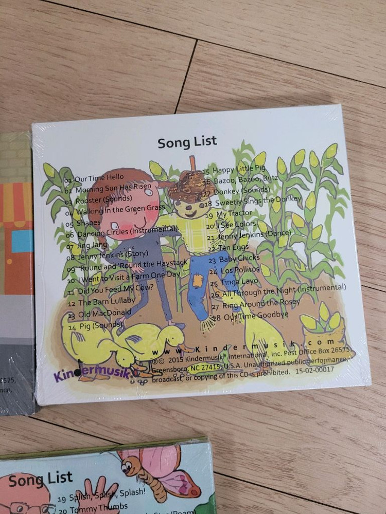킨더뮤직 Wiggle & Grow 등 CD 6종(새상품)--5