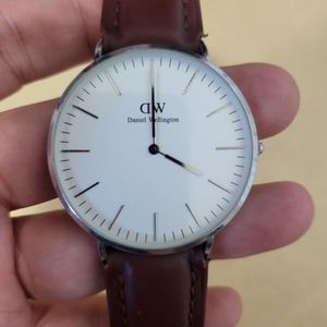 다니엘웰링턴 남성 가죽시계