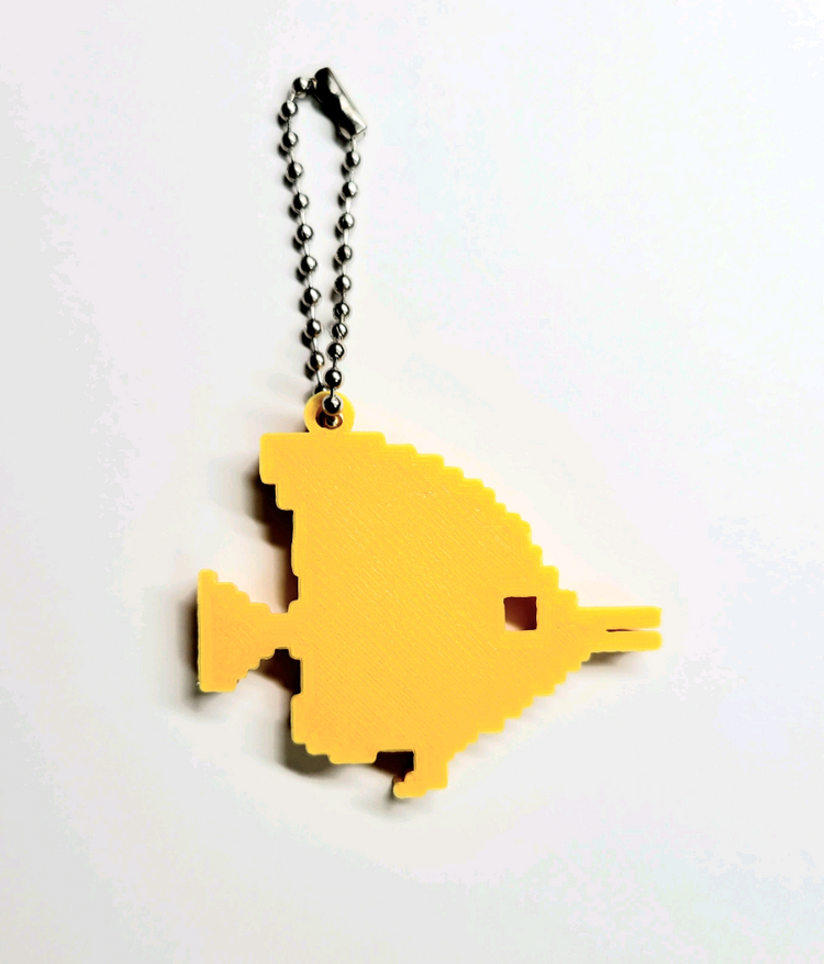 나비고기 물고기 8비트 키링 키체인--2