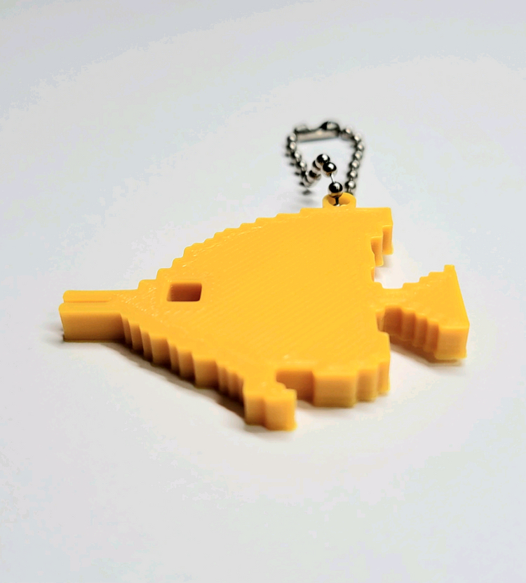 나비고기 물고기 8비트 키링 키체인--3