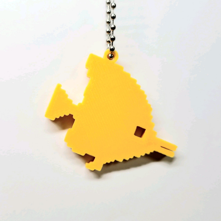 나비고기 물고기 8비트 키링 키체인--5