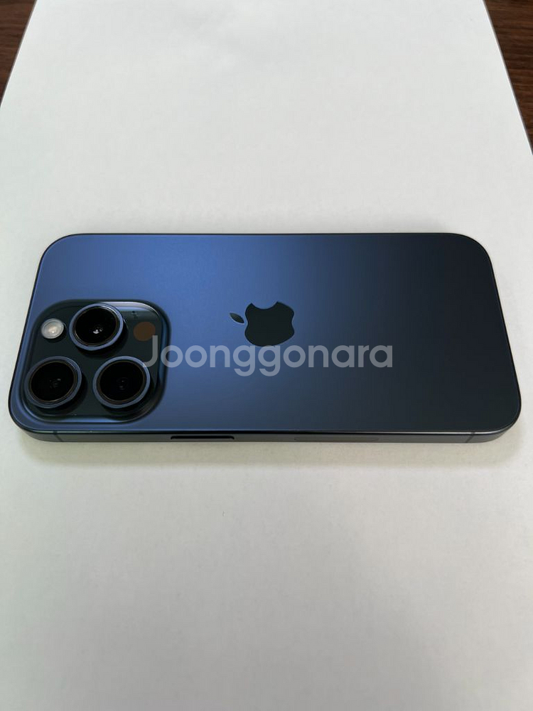 미국판 아이폰 15 프로 128GB 블루 티타늄--2