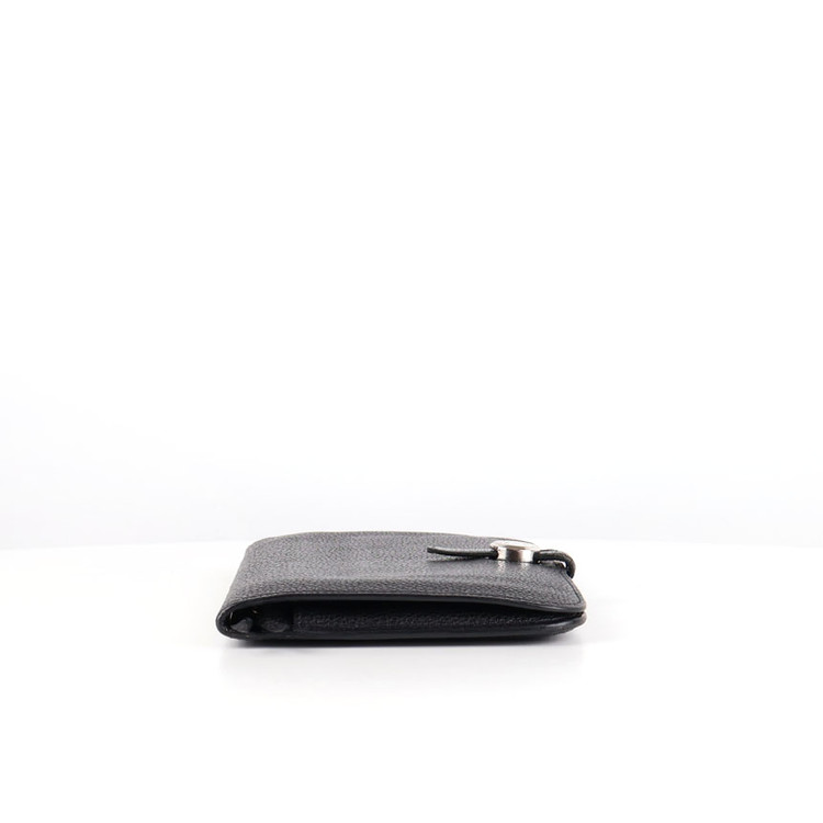 [중고명품다올] 에르메스 도곤 듀오 장지갑 블랙 은장 U각인 이미지