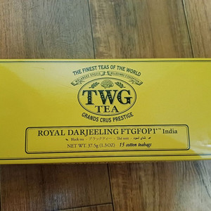 TWG 로얄 다즐링 FTGFOP1 티백 판매합니다.