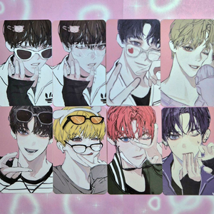 김부록님 윙크네컷 핑크 포카 / 데못죽 테스타 포토카드 썬글배세 이미지