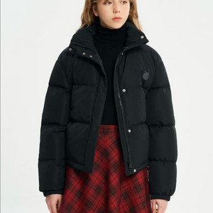 메종키츠네 숏 패딩 블랙