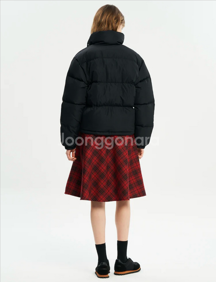 메종키츠네 숏 패딩 블랙--1