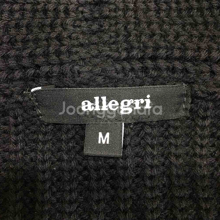 알레그리 allegri 남성 블랙 모 100% 포켓 니트 가디건 ARSW7D321(M)--3