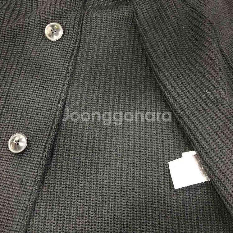 알레그리 allegri 남성 블랙 모 100% 포켓 니트 가디건 ARSW7D321(M)--5