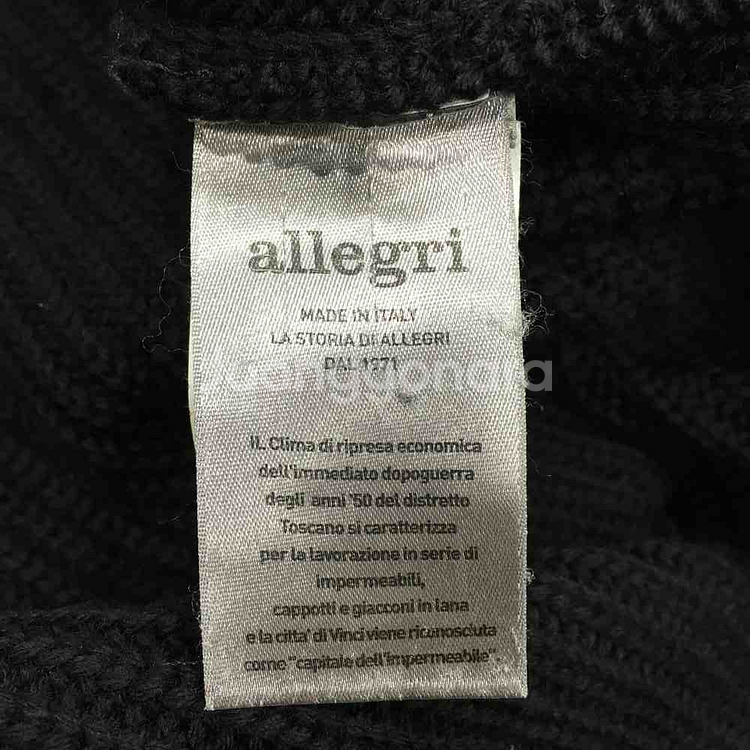 알레그리 allegri 남성 블랙 모 100% 포켓 니트 가디건 ARSW7D321(M)--7