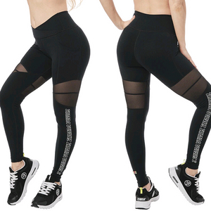 줌바웨어정품 메쉬 하이웨스트 옆주머니 레깅스 정품 이미지