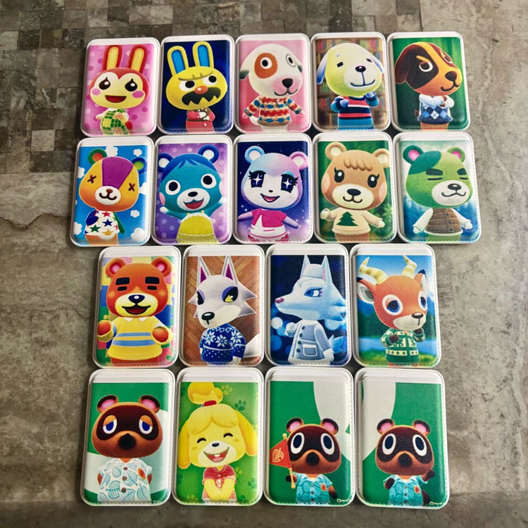 맥세이프 카드홀더 카드지갑 동물의숲 몬치치 쿠로미 짱구 키티--1