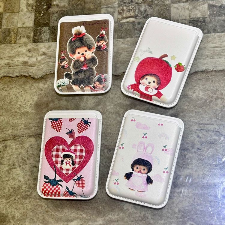 맥세이프 카드홀더 카드지갑 동물의숲 몬치치 쿠로미 짱구 키티--2