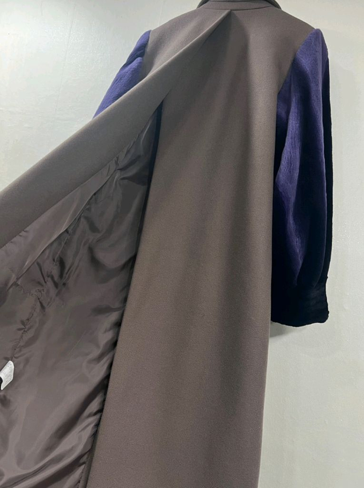 쉬어드밍크 롱코트--5