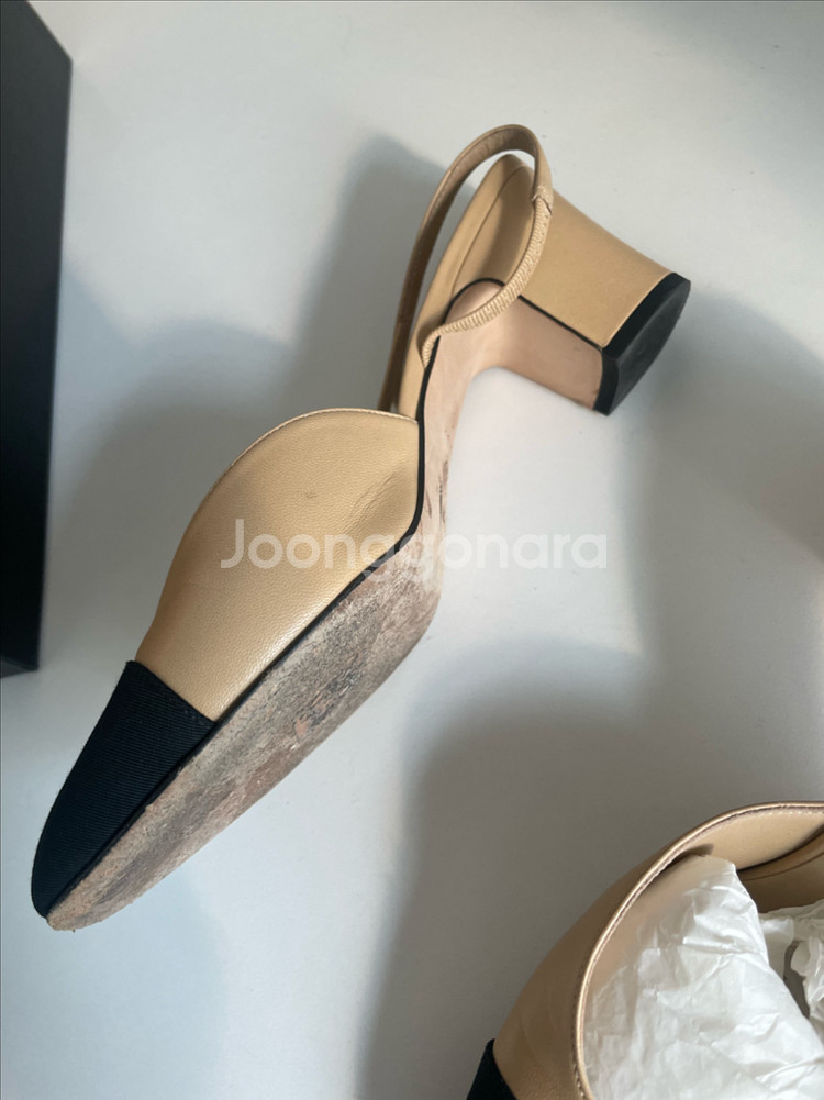 샤넬 투톤 슬링백 37--3