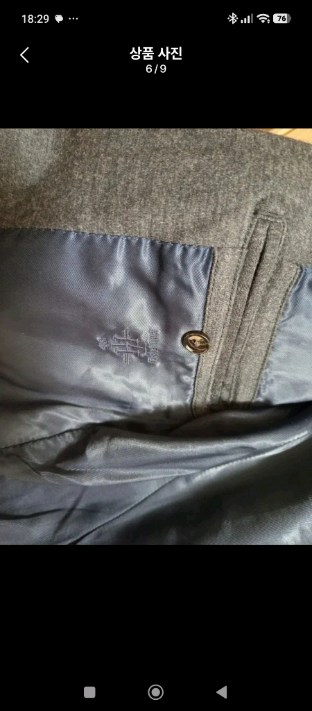 타미힐피거 남성 블레이저 48 차콜그레이(100/L)--5