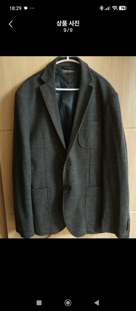 타미힐피거 남성 블레이저 48 차콜그레이(100/L)--8