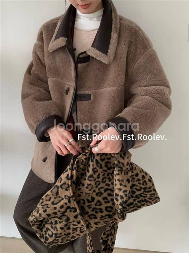 새상품 신상 리버시블무스탕 레자무스탕 레더코트 무스탕맛집--2