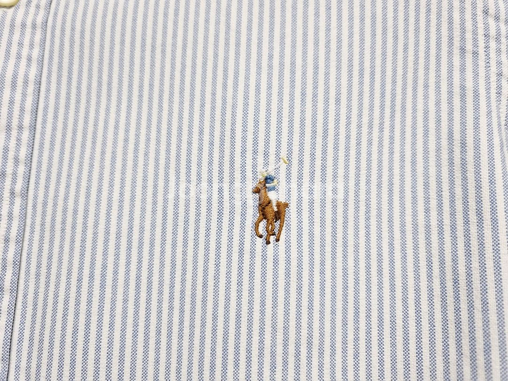 남성 폴로 클래식핏 옥스퍼드 옥스포드 스트라이프 긴팔 남방 셔츠--6