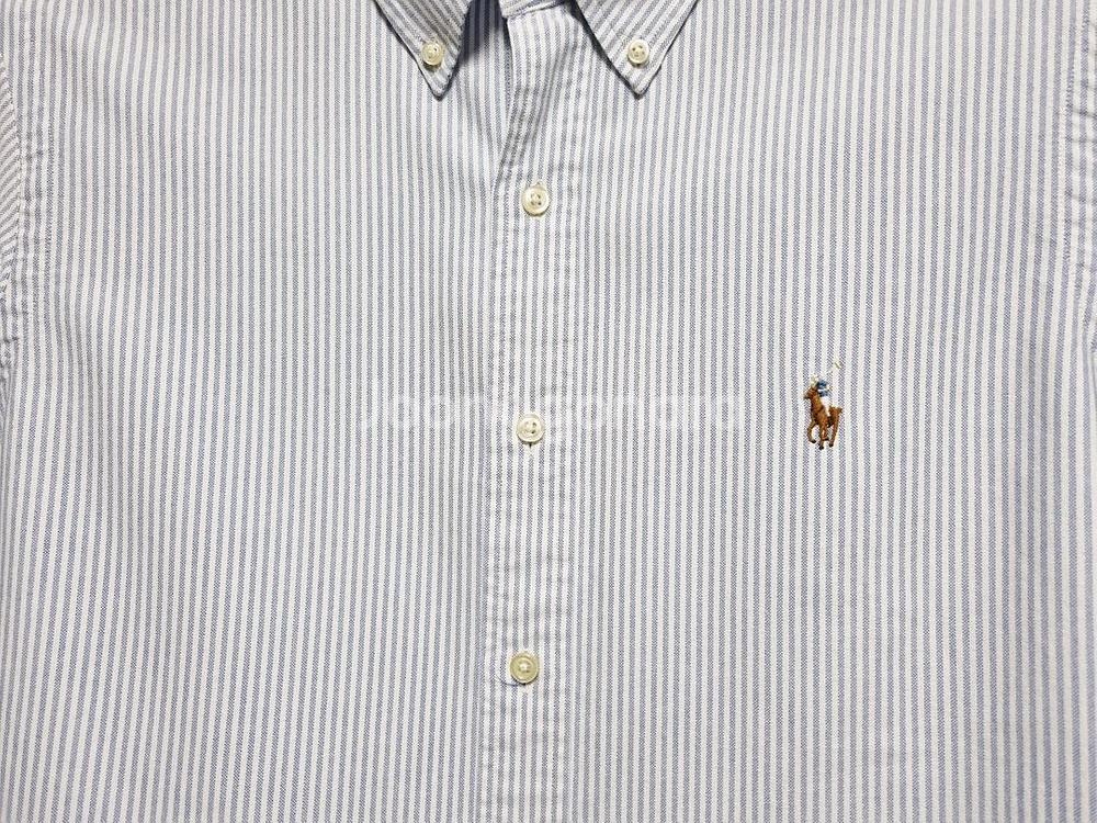 남성 폴로 클래식핏 옥스퍼드 옥스포드 스트라이프 긴팔 남방 셔츠--8