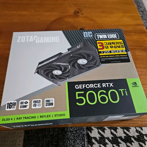 [ZOTAC] GAMING 지포스 RTX 5060 Ti 16GB TWIN EDGE OC