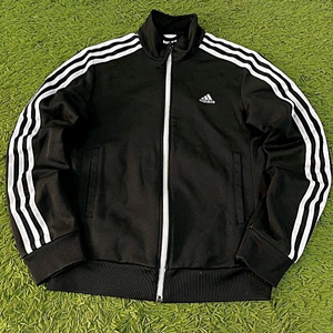 아디다스 블랙 검정 여자 트랙탑 져지집업 85/XS