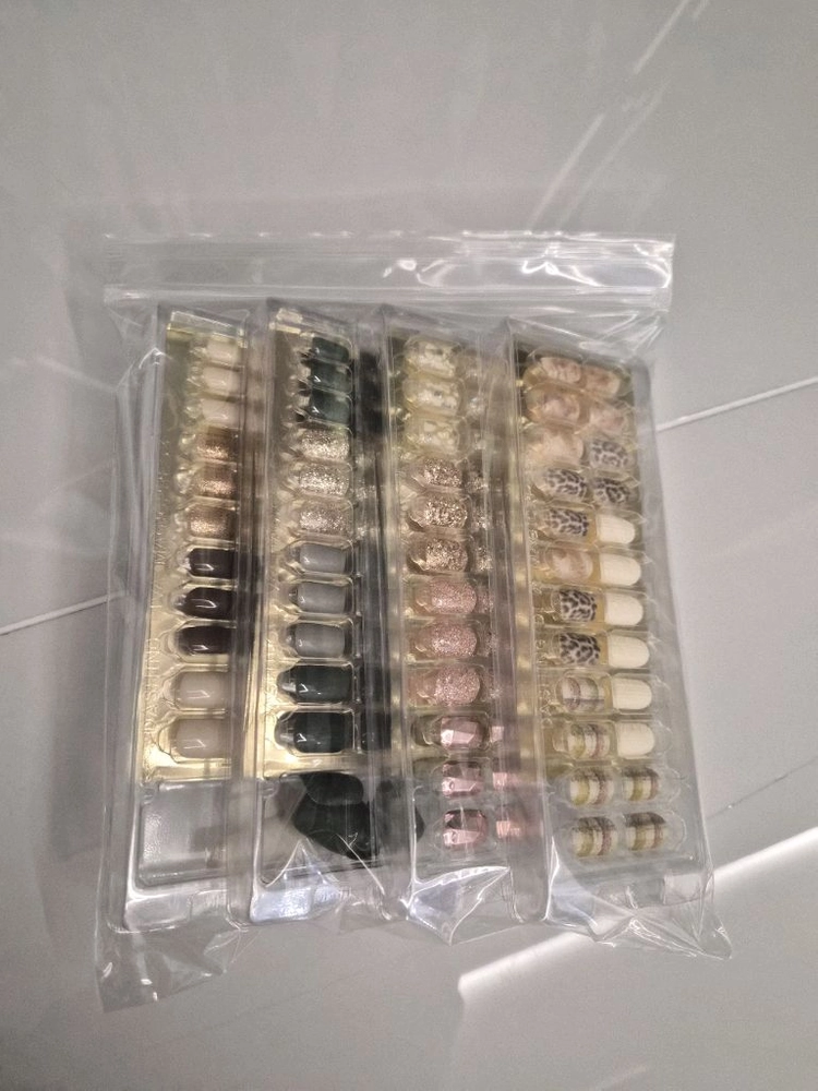 네일팁 블랙 2회분(새상품) 이미지