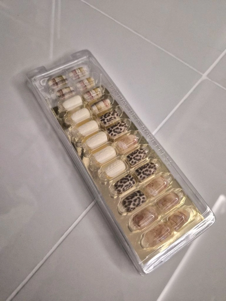 네일팁 베이지 2회분(새상품) 이미지