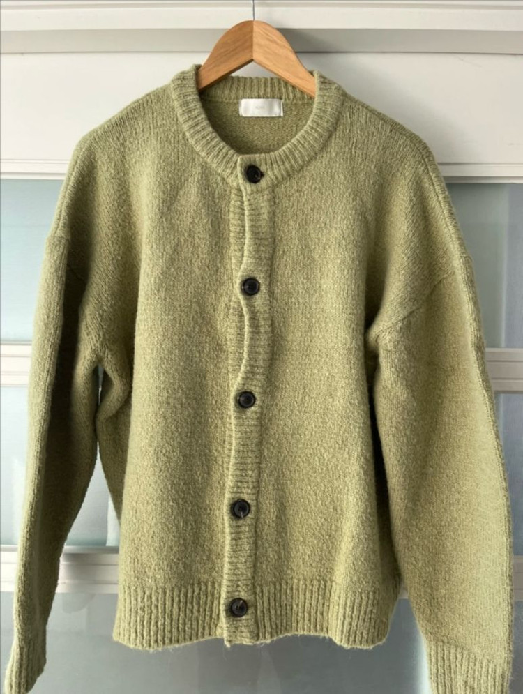 Koxx 니트 라운드넥가디건 L오버핏--0