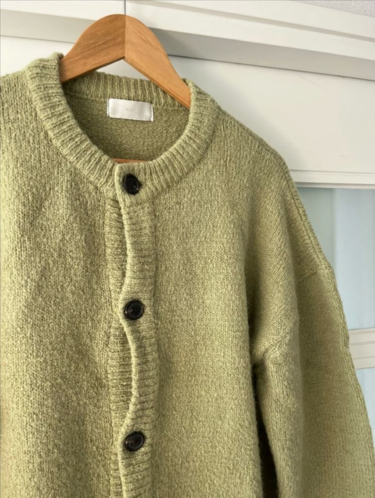 Koxx 니트 라운드넥가디건 L오버핏--1