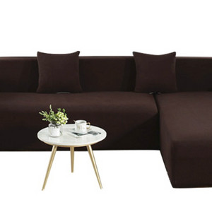 4인용 소파커버 브라운 이미지