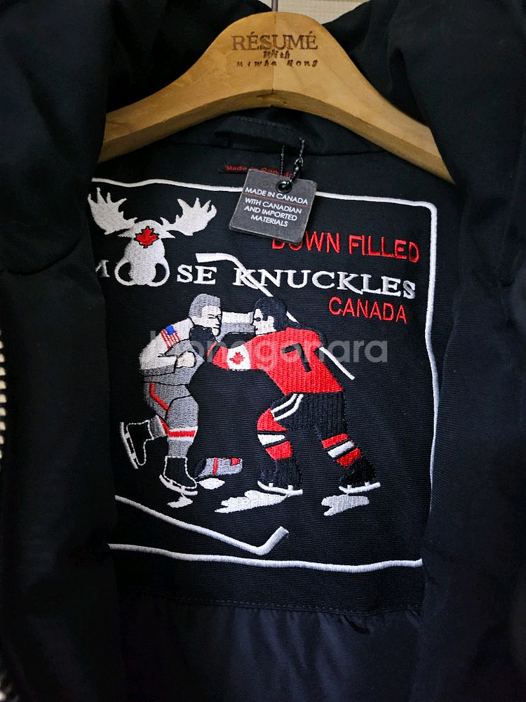 무스너클 롱패딩 블랙--4