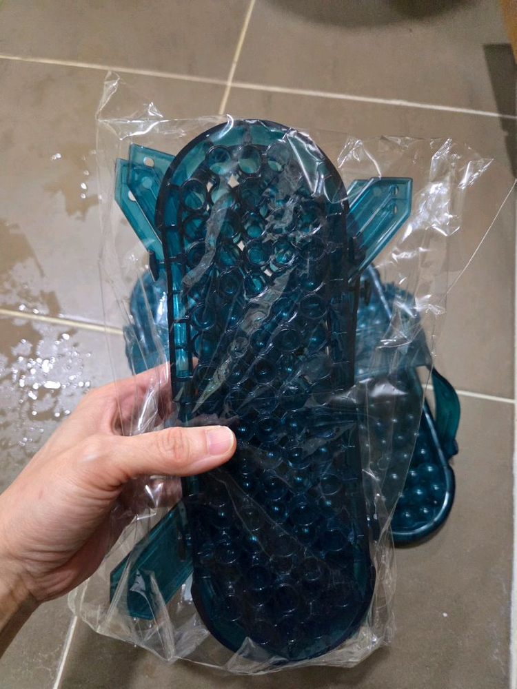 지압 슬리퍼 양방향 욕실화 새상품--1