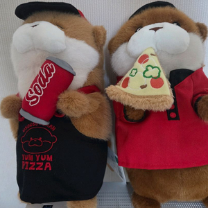 우소우소 콜라 피자 인형 2개 세트