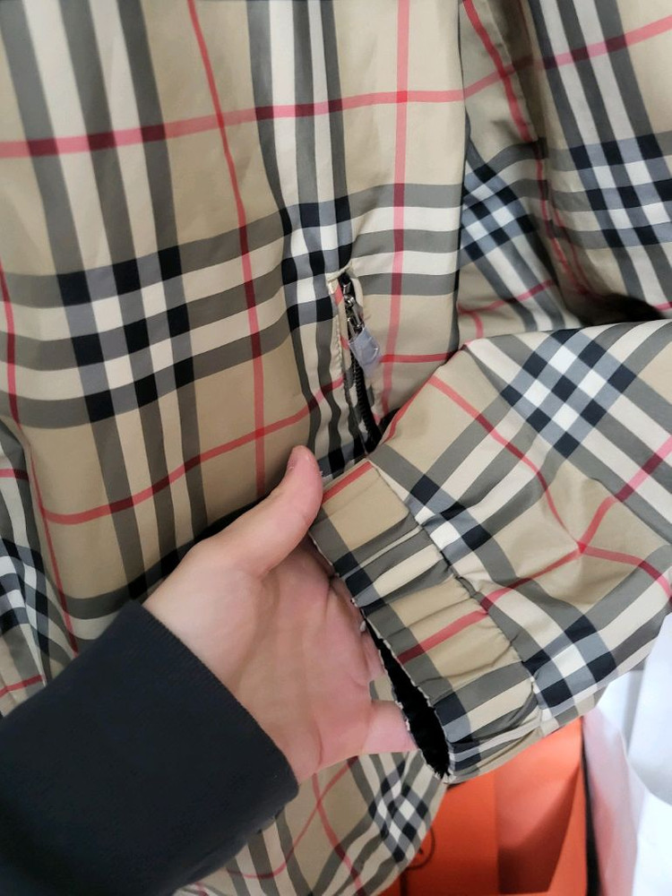 23SS 버버리 리버시블 체크 자켓 L--3