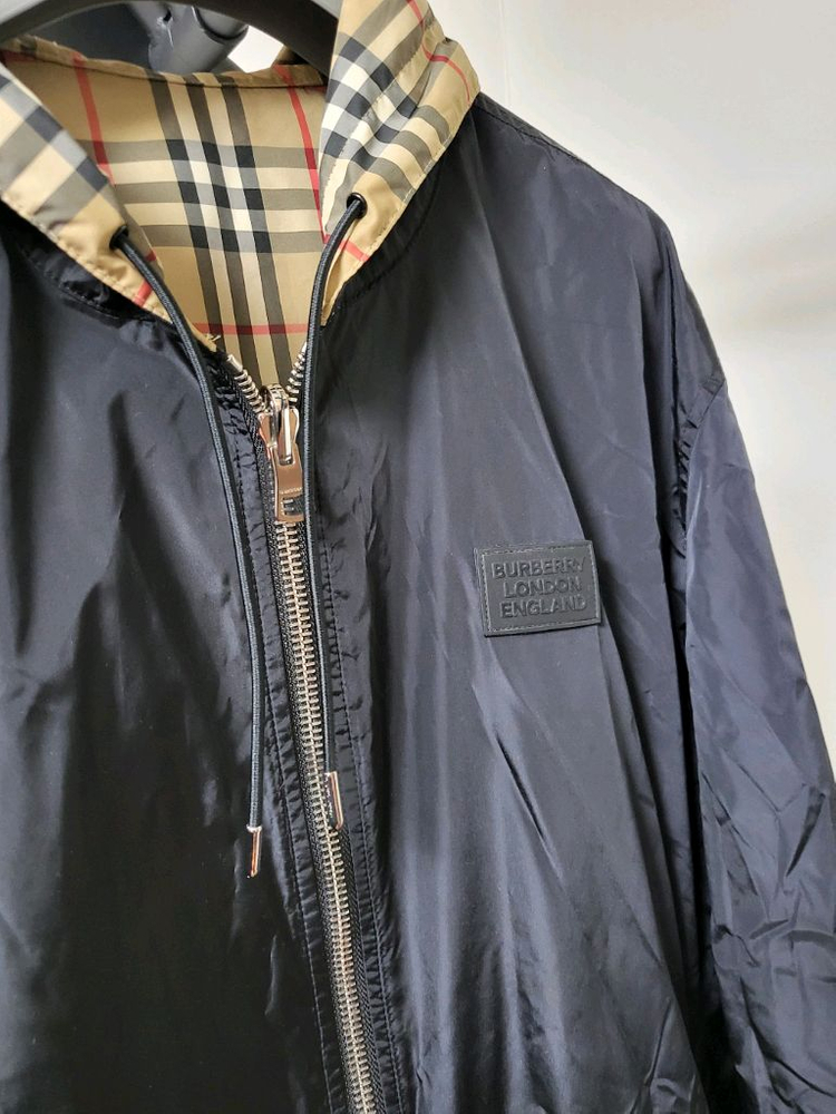 23SS 버버리 리버시블 체크 자켓 L--5