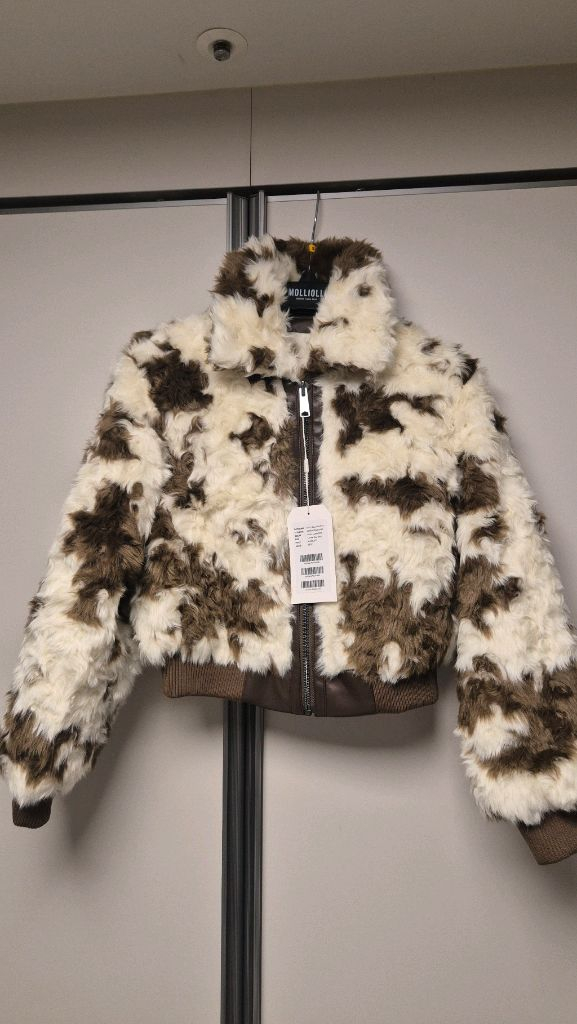 나무펀 모이소 (나무하나) 몰리올리 제제 패턴 애비에이터 숏 퍼 점퍼 이미지