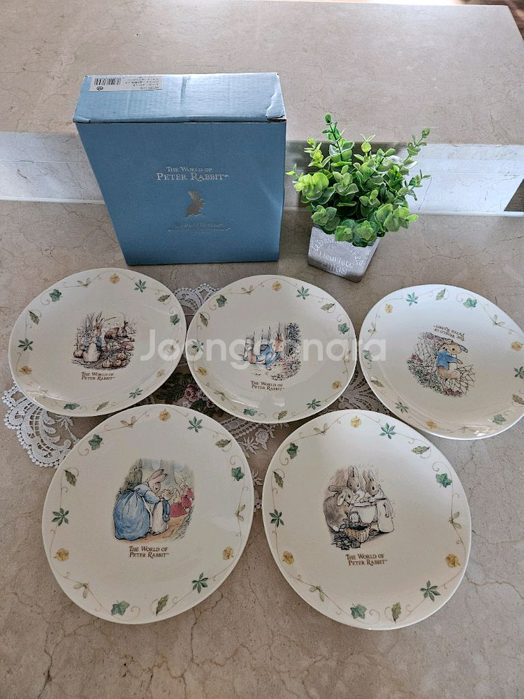 (새상품)일본 야마카 피터래빗 접시세트(5장)판매해요 (택포)--0