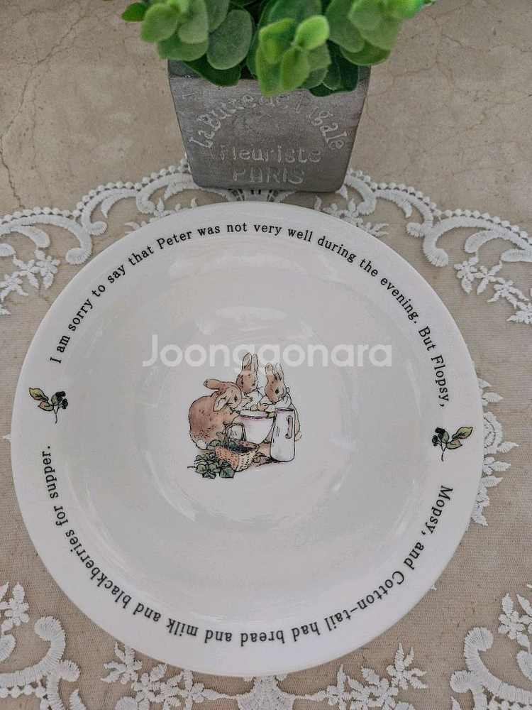 (새상품)일본 야마카 피터래빗 샐러드볼 세트(5장) 판매해요(택포)--2