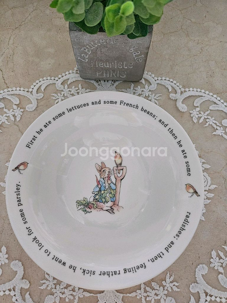 (새상품)일본 야마카 피터래빗 샐러드볼 세트(5장) 판매해요(택포)--3