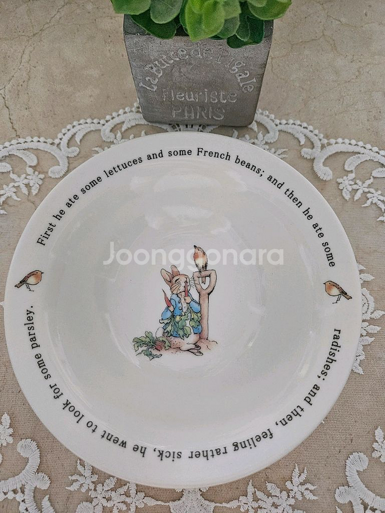 (새상품)일본 야마카 피터래빗 샐러드볼 세트(5장) 판매해요(택포)--5