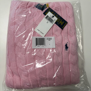폴로 랄프로렌 케이블 코튼 니트 핑크 L사이즈