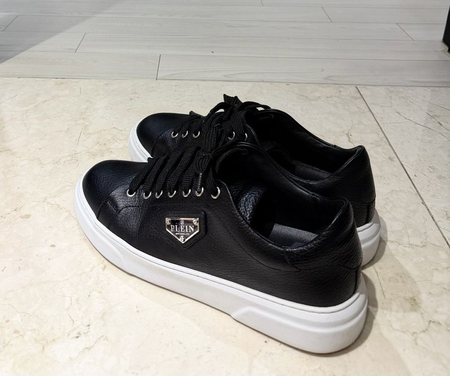 필립플레인 레더 스니커즈 41사이즈--3
