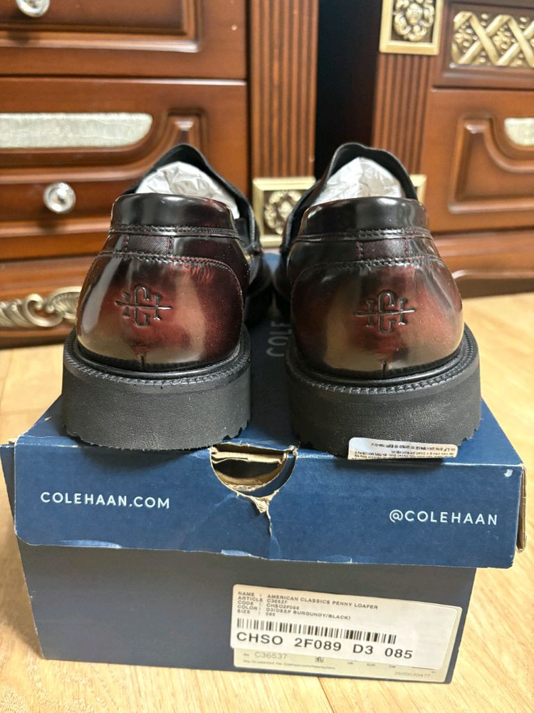 콜한 남성구두 페니로퍼(8.5W 운동화기준 275)새제품 이미지