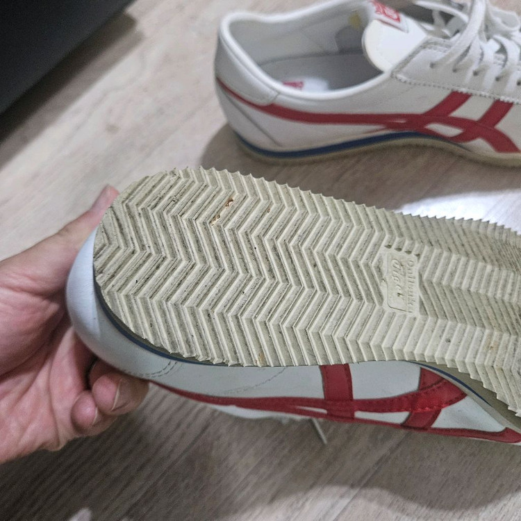 오니츠카타이거 코르세어 레더 흰빨파 265--4