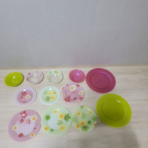 프랑스 디자인 접시그릇 세트 새거=12개 프랑스