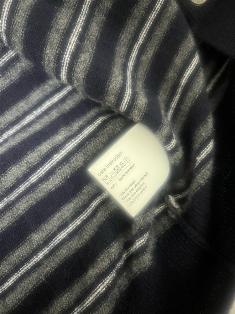 스트라이프 니트 가디건 이미지